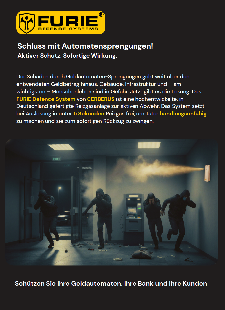 Schluss mit Automatensprengungen